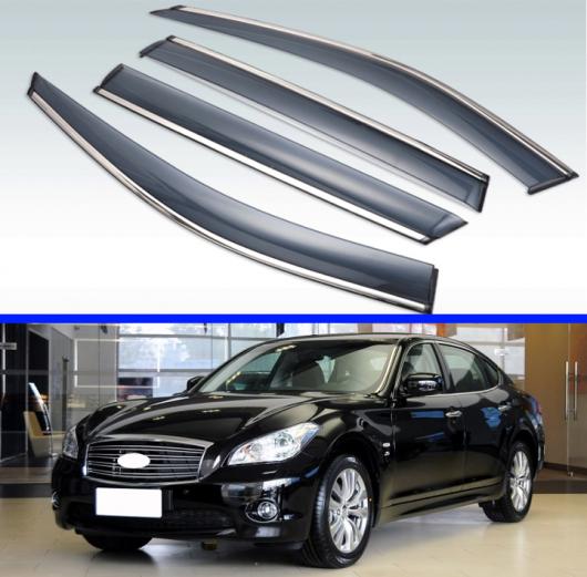 適用: インフィニティ/INFINITI M37 M25 M56 M クラス Q70 Y51 2011 2019 プラスチック エクステリア バイザー 吹き出し口 シェード ウインドウ AL KK 0105 AL :503403570:オートパーツエージェンシー3号店