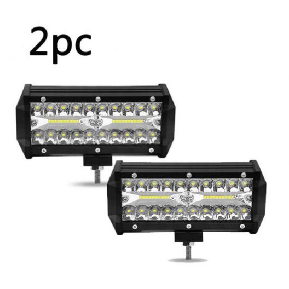 120W 7インチ コンボ LED ライト バー スポット 投光ランプ