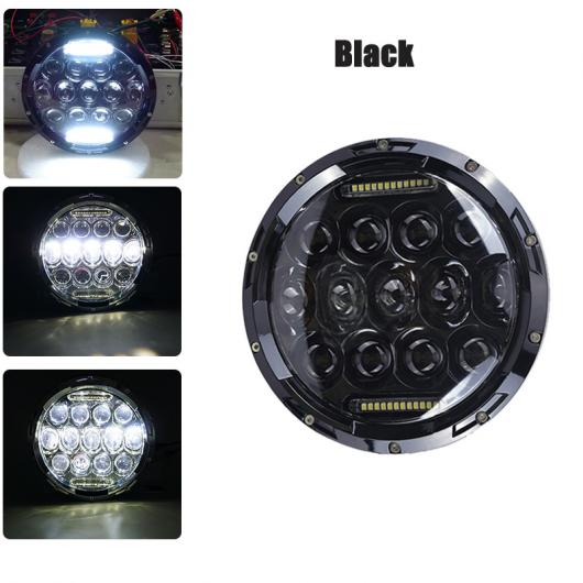 7インチ 80W ドット SAE E9 オートバイ ヘッドランプ 7インチ シェル ハウジング ヘッドライト ブラケット 1セット 75W ブラック AL-KK-2864 2輪 AL