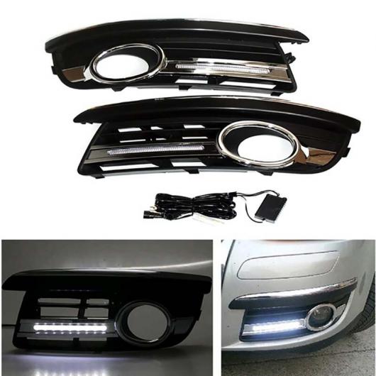 2ピース 適用: VW ジェッタ MK5 サギター 2006 2010 LED DRL デイタイムランニングライト AL KK 3658 AL :503496580:オートパーツエージェンシー3号店