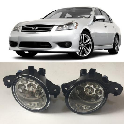 適用: インフィニティ/INFINITI M35 M45 2008 2009 2010 9LED フォグライト H11 H8 12V 55W ハロゲン LED フォグ ヘッド ランプ タイプE AL KK 7437 AL :503558070:オートパーツエージェンシー3号店