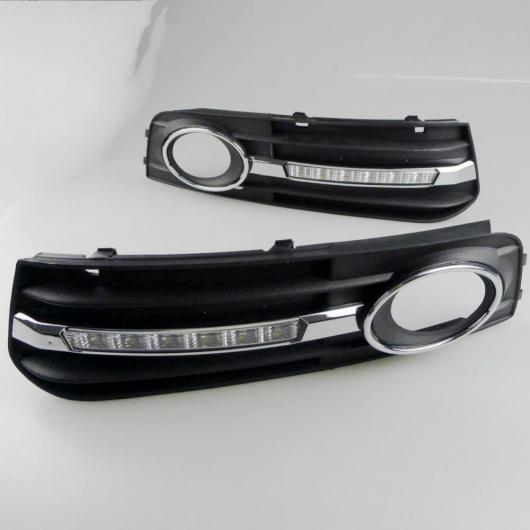 適用: アウディ/AUDI A4 A4L 8E/B8 C 2007 2008 2009 2010 2011 6 LED DRL LED フォグ カバー バンパー ライト ホワイト DRL AL-KK-8341 AL