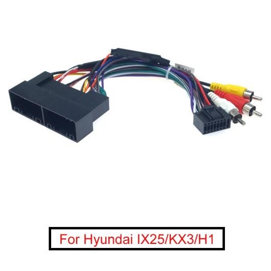 8ピース ステレオ オーディオ 16PIN アダプタ 配線 ハーネス 適用: ヒュンダイ/現代/HYUNDAI IX25/KX3/H1 2006 + パワー ケーブル インストール AL LL 7879 AL :504026600:オートパーツエージェンシー3号店