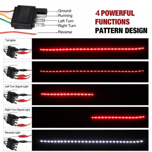 60IN 150cm トラック テールゲート ウインカー LED ライト バー フレキシブル LED ストリップ DRL 防水 リバース ブレーキ ライト AL-MM-2145 AL_4