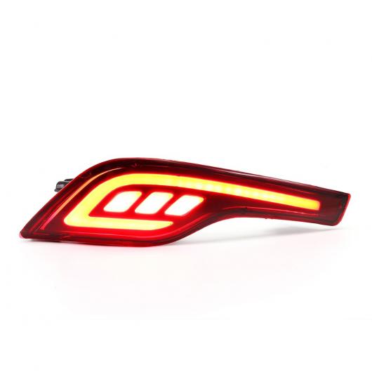 2ピース LED リア バンパー リフレクター ライト レッド ドライビング ブレーキ フォグ トリム モールディング テール ランプ 適用: ホンダ AL-MM-2186 ALの画像