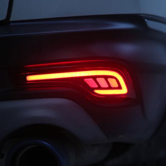 2ピース LED リア バンパー リフレクター ライト レッド ドライビング ブレーキ フォグ トリム モールディング テール ランプ 適用: ホンダ AL-MM-2186 ALの画像