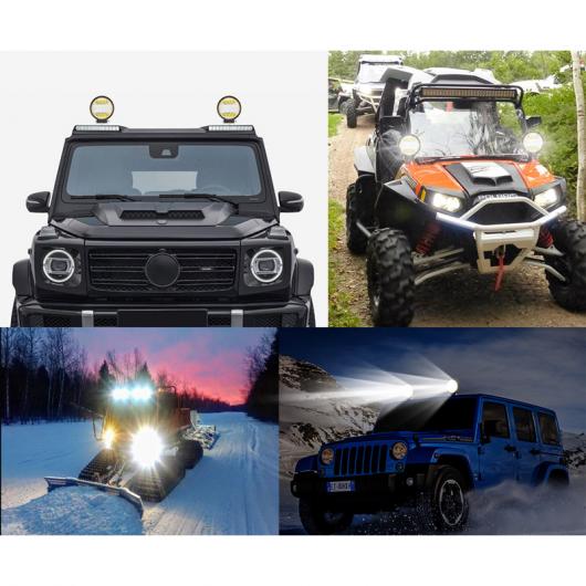 2ピース 4インチ オフロード LED ワーク ライト バー 72W 24 LED スポット コンボ ビーム スポットライト 適用: ジープ/JEEP ATV UAZ SUV 4WD AL-MM-2290 AL_5