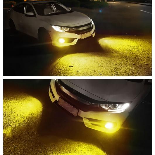 2ピース 3000K 72W LED CAN-BUS フォグライト バルブ オート ドライビング フォグ ランプ H8〜9006 AL-MM-2324 AL_5