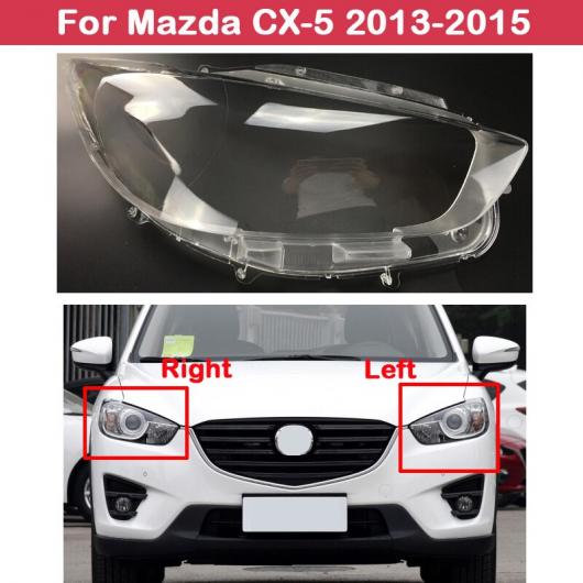 フロント ヘッドライト カバー 適用: マツダ CX-5 2013-2015 ヘッドランプ ランプシェード ランプカバー ヘッド ランプ ライト カバー 左・右 AL-MM-4310 AL