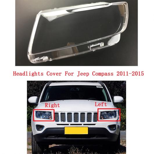 フロント ヘッドライト カバー 適用: ジープ/JEEP コンパス 2011 2012 2013 2014 2015 クリア ランプシェード ランプ シェル ヘッドライト 左右 AL MM 4346 AL :504132800:オートパーツエージェンシー3号店