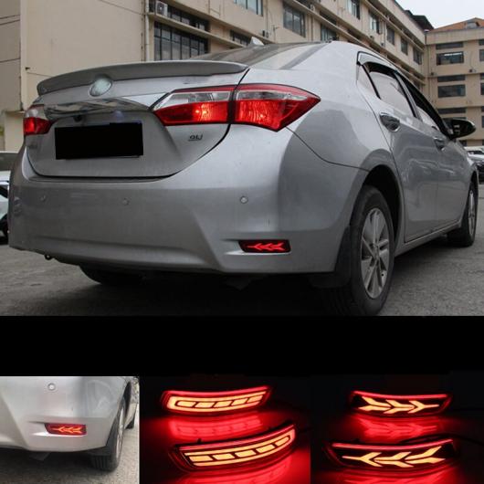 LED 2ピース リア フォグランプ バンパー ライト ブレーキ ライト ダイナミック ウインカー 適用: タイプ A・タイプ B AL-MM-4856 AL_7