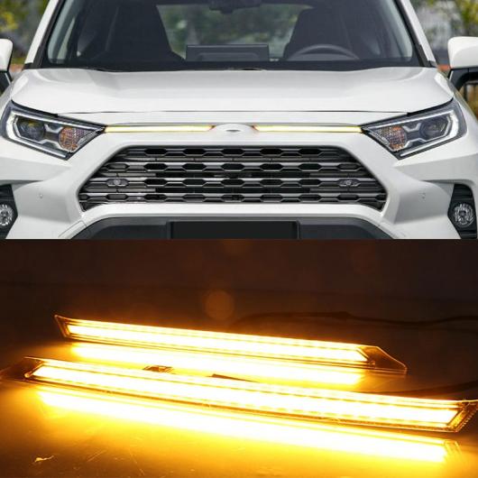 LED ウインカー 機能 デイタイムランニングライト 自動車 カバー 装飾 ライト 適用: トヨタ RAV4 2019 2020 AL-MM-4876 AL_1