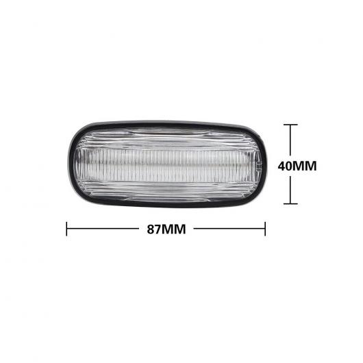 せつ然たる 水晶体 LED 側面目じるし ともし火 活動的 ターンシグナルランプ 当てはめる: 地びた ローバー/ROVER ディフェンダー TD5 98-15 せつ然たる AL-MM-5490 AL