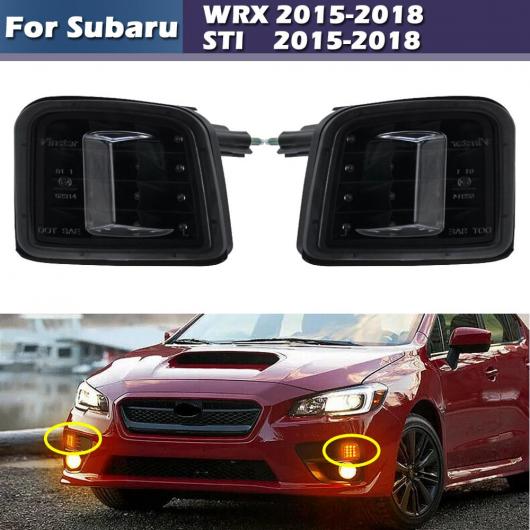 LED LED フロント ターン コーナー ランプ シグナル ライト 適用: スバル WRX/STI 2015-2017 WRX/XRW プレミアム 2018 ブラック〜クリア AL-MM-5602 ALの画像