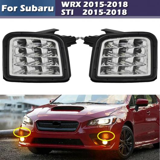 LED LED フロント ターン コーナー ランプ シグナル ライト 適用: スバル WRX/STI 2015-2017 WRX/XRW プレミアム 2018 ブラック〜クリア AL-MM-5602 ALの画像