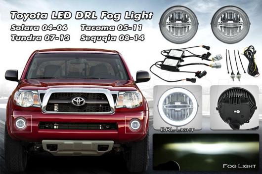ホワイト LED デイタイムランニングライト フォグ ランプ 適用: トヨタ