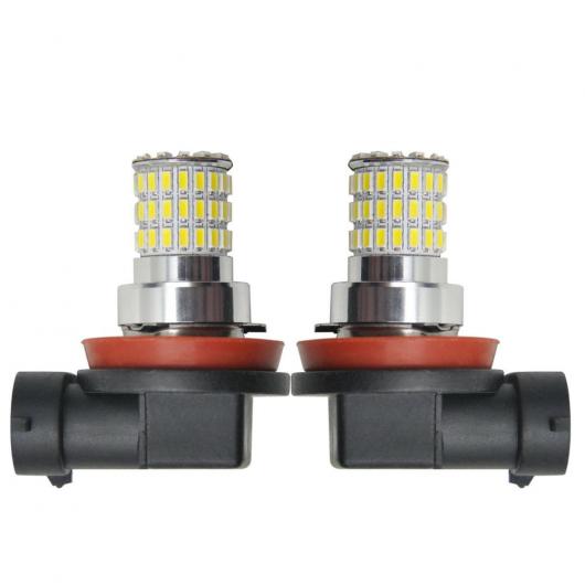 2ピース クリア H8/H11-66SMD-3014-W LED フォグライト バルブ 10-30V プラグ プレイ AL-MM-5696 AL_5