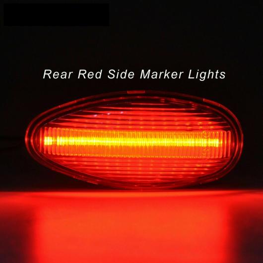 4平和条約 せつ然たる 水晶体 ともし火 琥珀色 赤いこと LED 側面 どろ除け 目じるし ともし火 仕かける 当てはめる: シボレー/CHEVROLET シル物語詩 GMC AL-MM-5765 AL