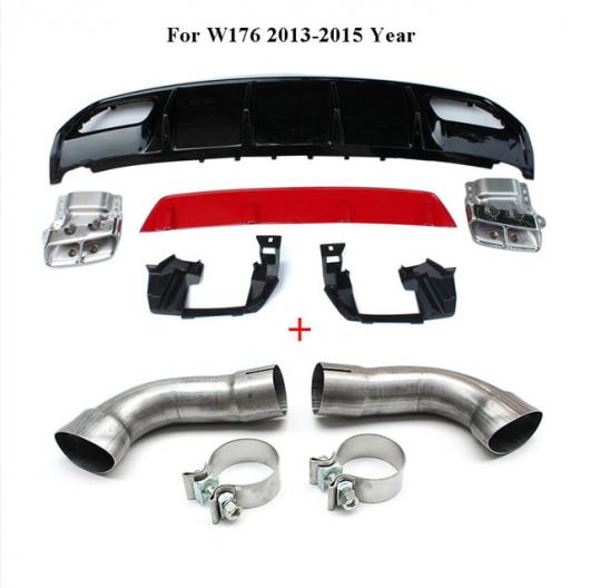 適用: メルセデス・ベンツ A クラス W176 A45 AMG A180 A200 ハッチバック 4ドア レッド パイプ・ブラック パイプ AL-MM-7971 ALの画像