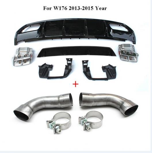 適用: メルセデス・ベンツ A クラス W176 A45 AMG A180 A200 ハッチバック 4ドア レッド パイプ・ブラック パイプ AL-MM-7971 ALの画像