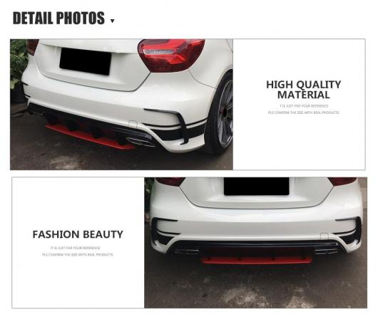 適用: メルセデス・ベンツ A クラス W176 A45 AMG A180 A200 ハッチバック 4ドア レッド パイプ・ブラック パイプ AL-MM-7971 ALの画像