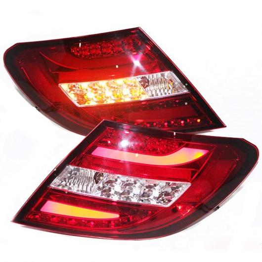 LED 尾っぽ 照明ランプ うしろ側 後押し ともし火 当て嵌める: メルセデス・ベンツ C 位置づけ W204 赤いこと 白いこと 2天下太平 AL-MM-8578 AL 自動車-車、バイク、自転車