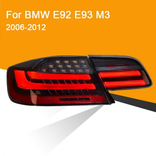 1ペア LED テール ランプ 適用: BMW E92 E93 M3 330 335 2006 2012 レッド スモーク ブラック LED テール ランプ チューニング シグナル レッド AL MM 8731 AL :504259990:オートパーツエージェンシー3号店