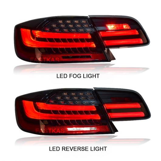 1ペア LED テール ランプ 適用: BMW E92 E93 M3 330 335 2006 2012 レッド スモーク ブラック LED テール ランプ チューニング シグナル レッド AL MM 8731 AL :504259990:オートパーツエージェンシー3号店