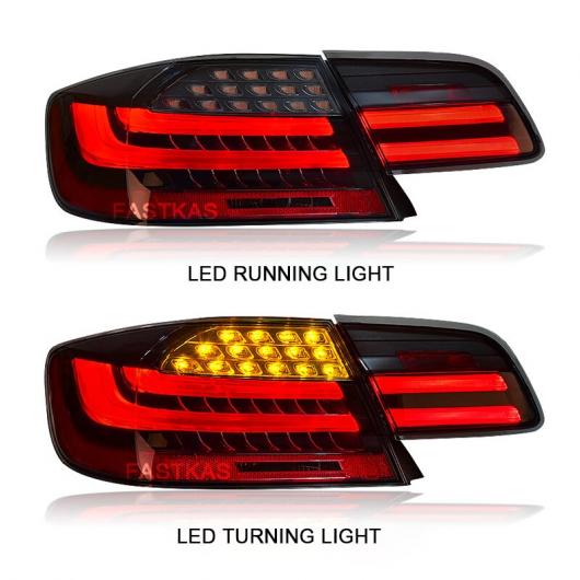 1ペア LED テール ランプ 適用: BMW E92 E93 M3 330 335 2006 2012 レッド スモーク ブラック LED テール ランプ チューニング シグナル レッド AL MM 8731 AL :504259990:オートパーツエージェンシー3号店