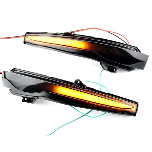 2ピース ダイナミック ウインカー 適用: メルセデス・ベンツ C E S GLC W205 X253 W213 W222 V クラス W447 LED イエロー AL-NN-6062 AL_5
