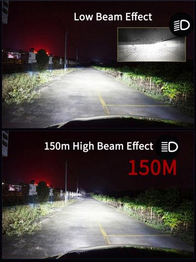 2ピース LED ヘッドライト H1 H4 H7 H11 HB3 9005 HB4 9006 H7 LED バルブ 適用: バルブ 12V 16000LM 1 ペア H7 アダプター AL-NN-6201 AL_4
