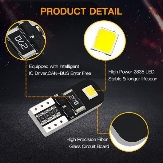 10ピース W5W T10 LED CAN-BUS ライト バルブ 適用: アウディ/AUDI BMW VW メルセデス インテリア ドーム ライト 6000K ホワイト AL-NN-8561 AL｜apagency03｜04