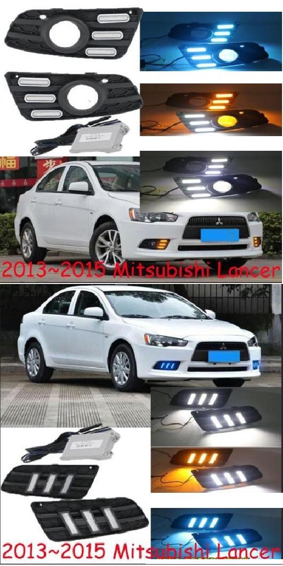 バンパー ヘッドライト 適用: 2 ホワイト イエローブルー・1 ホワイト イエローブルー 三菱 ランサー 2013-2015 AL-OO-0009 AL