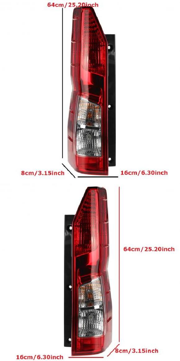 リア 左 右 LED テール ブレーキ ストップ ライト ランプ 適用: トヨタ ハイエース バス 2019 2020 2021 レッド 左・右 AL-OO-0875 AL