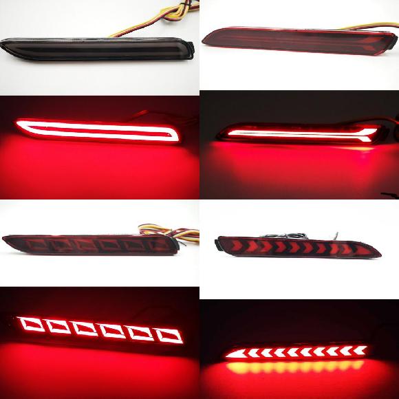 LED リア バンパー リフレクター テール ブレーキ ライト 適用: トヨタ レッド カバー〜モデル E 3ファンクション AL-OO-0922 AL