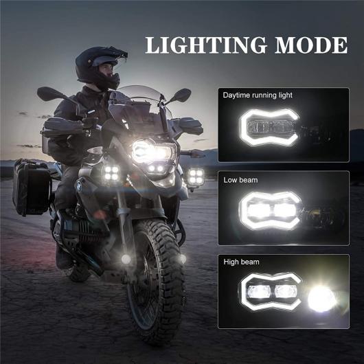 ヘッドランプ DRL 適用: BMW F 650 700 800 GS ADV F800GS アドベンチャー 2008-2018 F800R LED プロジェクター ヘッドライト ブラック AL-OO-0988 AL_3