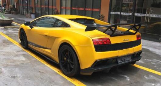 リアル カーボンファイバー リア ウイング トランク リップ スポイラー 適用: ランボルギーニ/LAMBORGHINI GALLARDO LP550 LP560 LP570 AL-OO-3291 AL