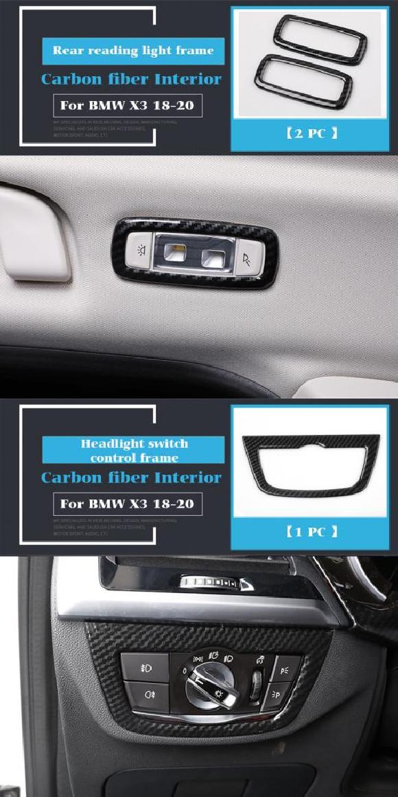 インテリア 装飾 モールディング カーボンファイバー エア コンディション CD コントロール パネル ステッカー 適用: BMW タイプ002・タイプ003 AL-OO-4916 AL