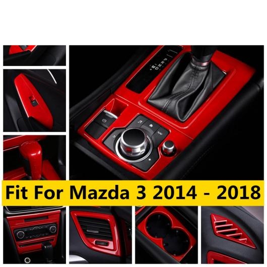 ホット販売 適用: MAZDA3 2014-2018 レッド アクセサリー エア AC