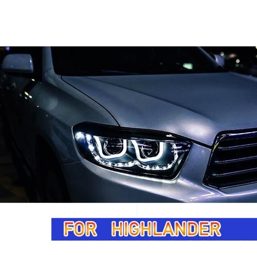 ヘッド ランプ 適用: トヨタ ハイランダー LED ヘッドライト 2009-2011 ヘッドライト DRL ウインカー ハイ キセノン・LED AL-OO-7962 AL