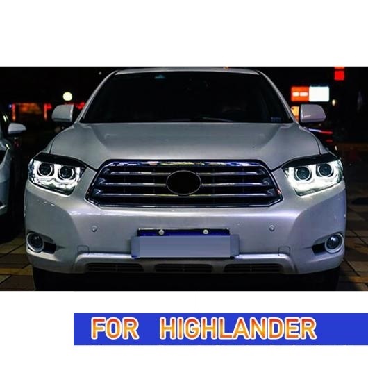 ヘッド ランプ 適用: トヨタ ハイランダー LED ヘッドライト 2009-2011 ヘッドライト DRL ウインカー ハイ キセノン・LED AL-OO-7962 AL