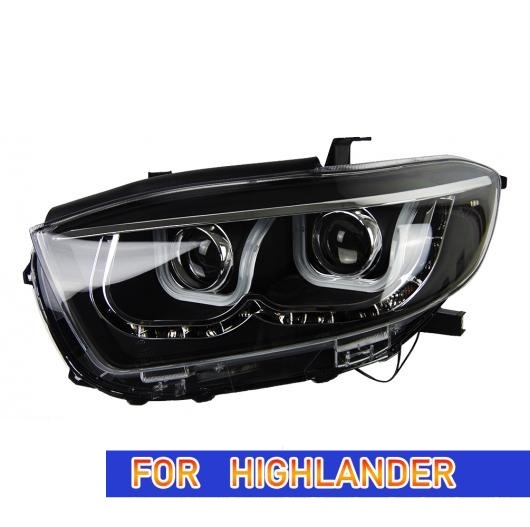 ヘッド ランプ 適用: トヨタ ハイランダー LED ヘッドライト 2009-2011 ヘッドライト DRL ウインカー ハイ キセノン・LED AL-OO-7962 AL