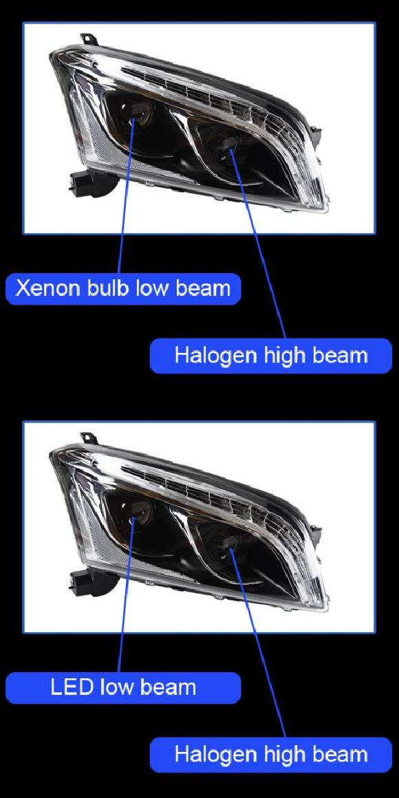 ヘッド ランプ 適用: トラック LED ヘッドライト 2013-2017 ヘッドライト トラック DRL ウインカー ハイ ビーム エンジェル タイプB・タイプC AL-OO-8093 AL