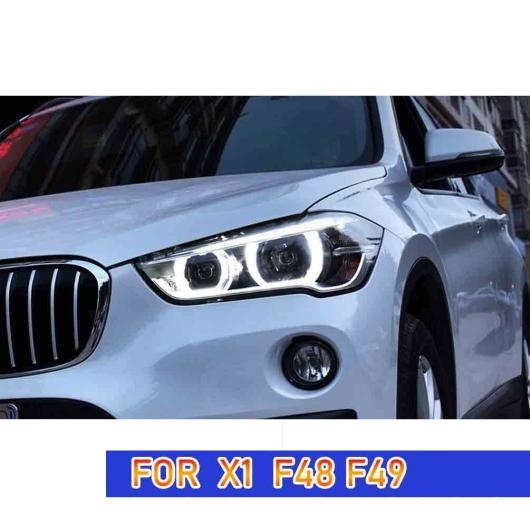 ヘッド ランプ 適用: BMW X1 LED ヘッドライト 2016 2019 ヘッドライト F48 F49 DRL ウインカー ハイ ビーム エンジェル アイ プロジェクター AL OO 8137 AL :504947200:オートパーツエージェンシー3号店