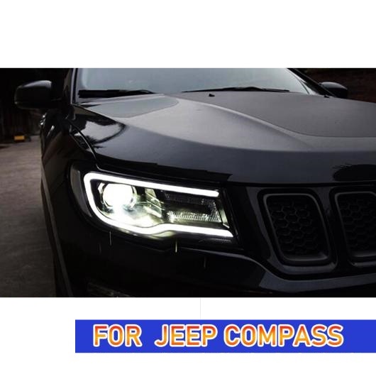 ヘッド ランプ 適用: ジープ/JEEP コンパス LED ヘッドライト 2017-2021 ヘッドライト コンパス DRL バルブなし イン ロー  ビーム AL-OO-8160 AL : 504947490 : オートパーツエージェンシー3号店 - 通販 - Yahoo!ショッピング