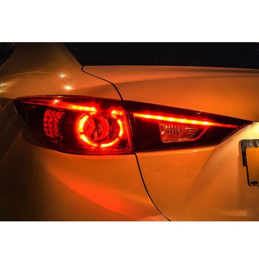 適用: MAZDA3 テール ライト 2014 2018 MAZDA3 アクセラ セダン LED テール ランプ LED DRL シグナル ブレーキ リバース AL OO 8409 AL :504979560:オートパーツエージェンシー3号店