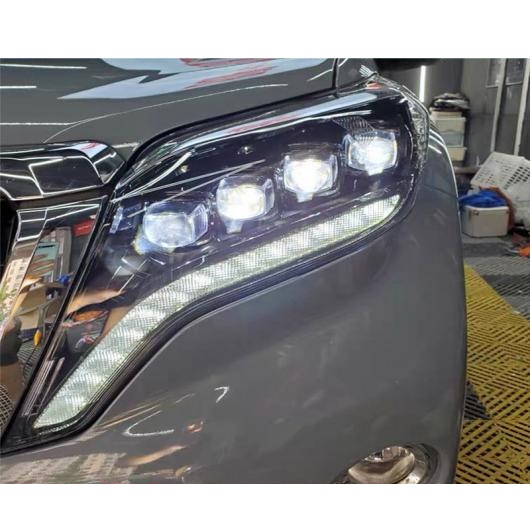 ヘッド ランプ 適用: トヨタ プラド ヘッドライト LED 2014 2017 DRL デイタイムランニングライト ガイド バイキセノン オール LED AL OO 8551 AL :504982820:オートパーツエージェンシー3号店