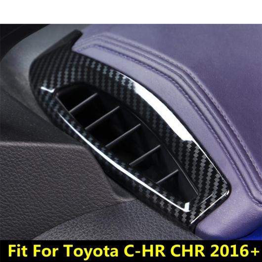ダッシュボード AC エアコン パネル 装飾 カバー トリム 適用: トヨタ C-HR CHR 2016-2022 カーボンファイバー/ブルー/レッド 木目調 AL-PP-0111 AL その他インテリア・車内用品