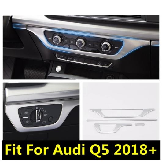 適用: アウディ/AUDI Q5 2018 2022 セントラル コントロール インストルメント 装飾 フレーム モールディング カバー キット トリム ステンレス AL PP 1786 AL :505155310:オートパーツエージェンシー3号店