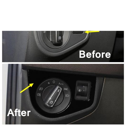 クーポンあ ブラック インテリア ワーニング ライト ランプ スイッチ/ドア ハンドル アームレスト パネル カバー トリム 適用: VW タイプA・タイプI AL-PP-3941 AL